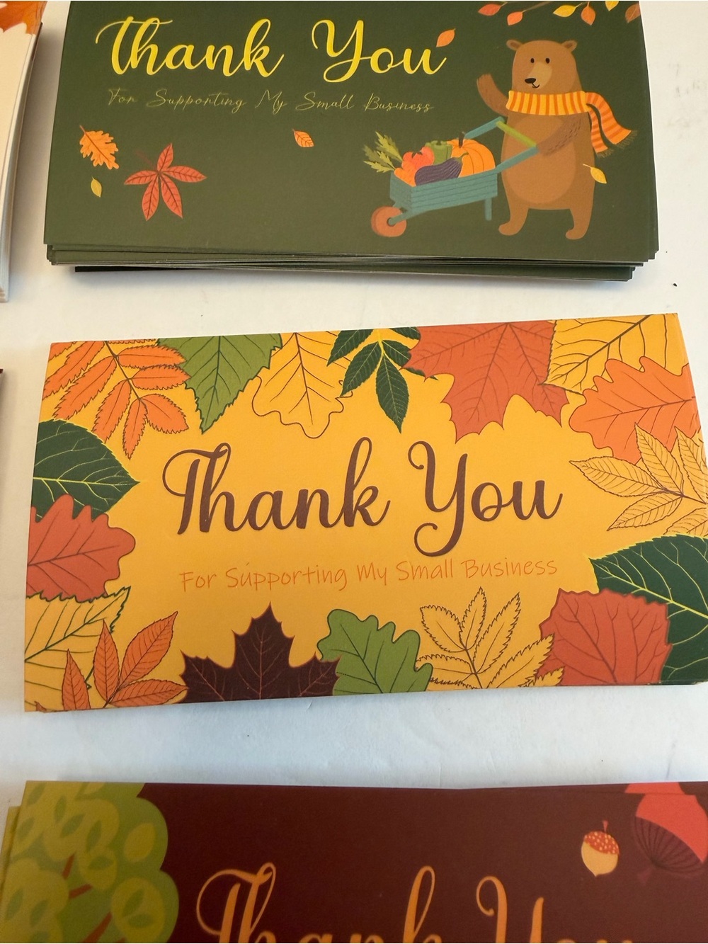 Autumn Thank You Cards - Set of 25 - Picture 8 of 9